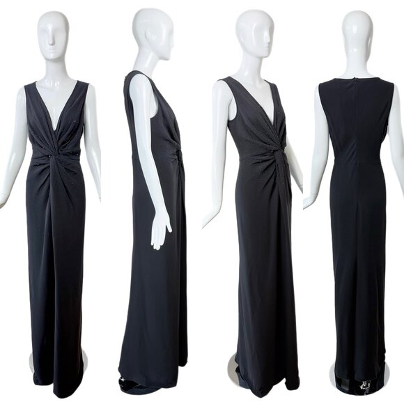 ARMANI COLLEZIONI 2011 Vintage Silk Embellished Evening Gown Maxi Dress - Picture 3 of 5